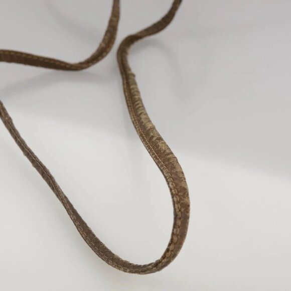 GUCCI GG Supreme Web Sherry Line Shoulder Bag PVC Beige Gold Auth 110668 - Picture 10 of 16